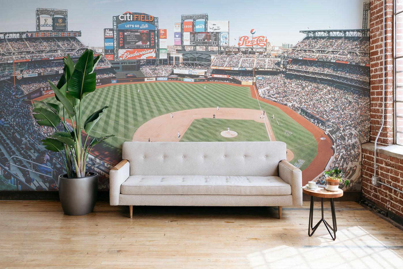 Citi Field Baseball Stadium Wall Mural-Wall Mural-Eazywallz