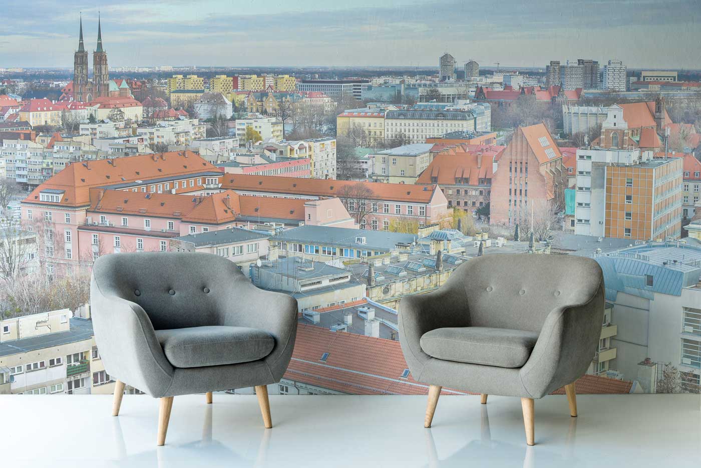 City in Poland Wall Mural-Wall Mural-Eazywallz