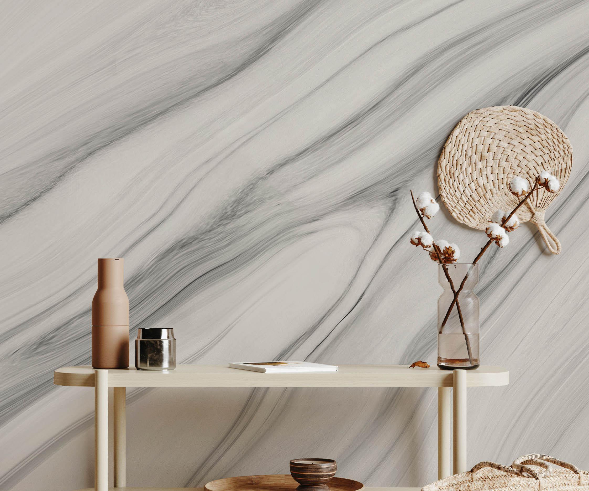 Clean White Marble 2 Wall Mural-Wall Mural-Eazywallz