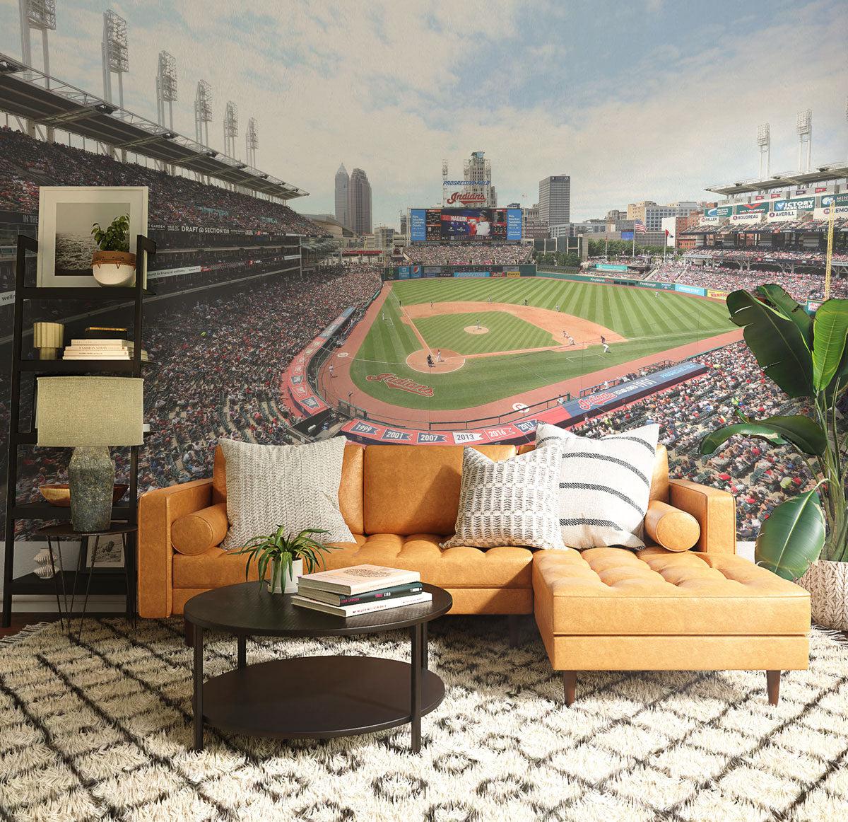 Cleveland Baseball Stadium 2 Wall Mural-Wall Mural-Eazywallz