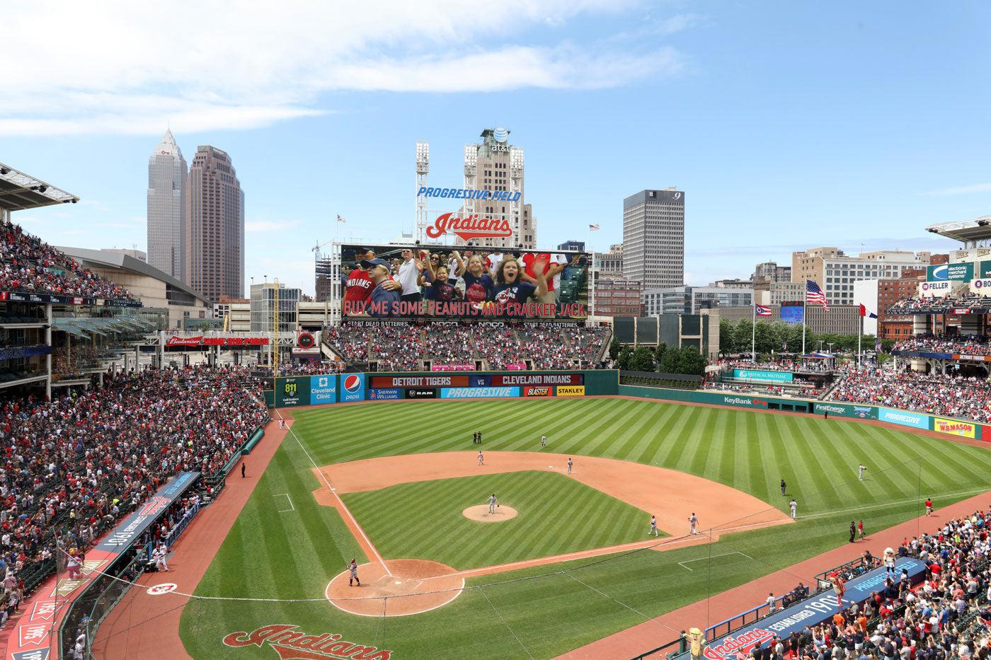 Cleveland Baseball Stadium Wall Mural-Wall Mural-Eazywallz