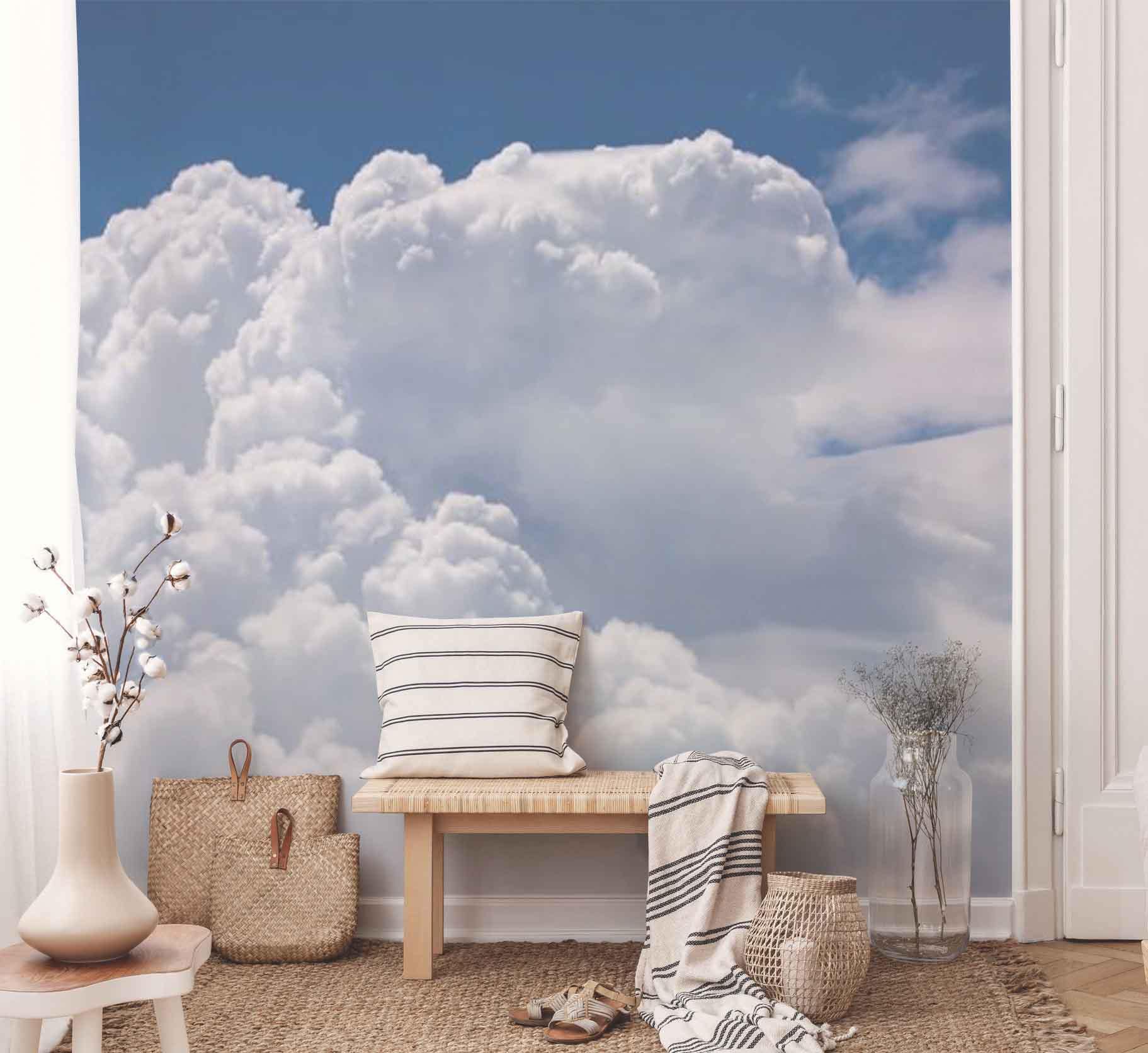Clouds Wall Mural-Wall Mural-Eazywallz