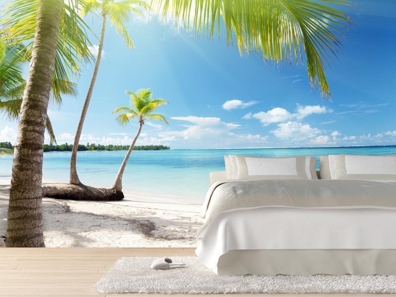 Coconut palms in sunlight Wall Mural-Wall Mural-Eazywallz