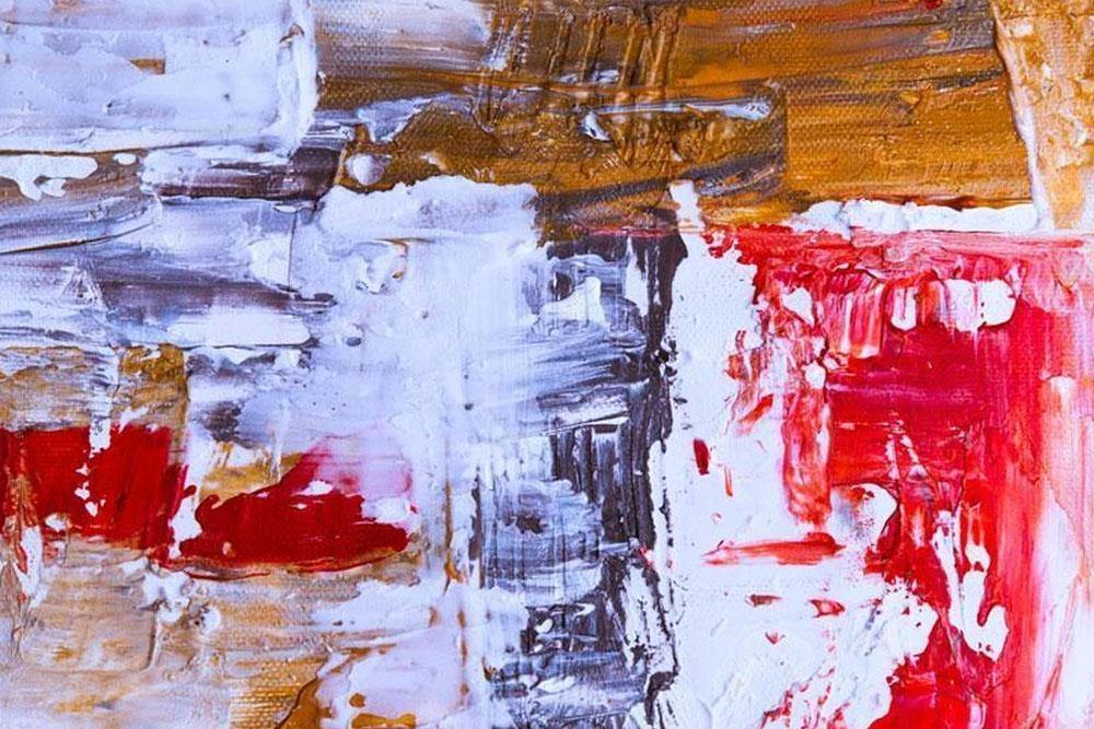 Colourful Abstract Canvas Painting Mural-Wall Mural-Eazywallz