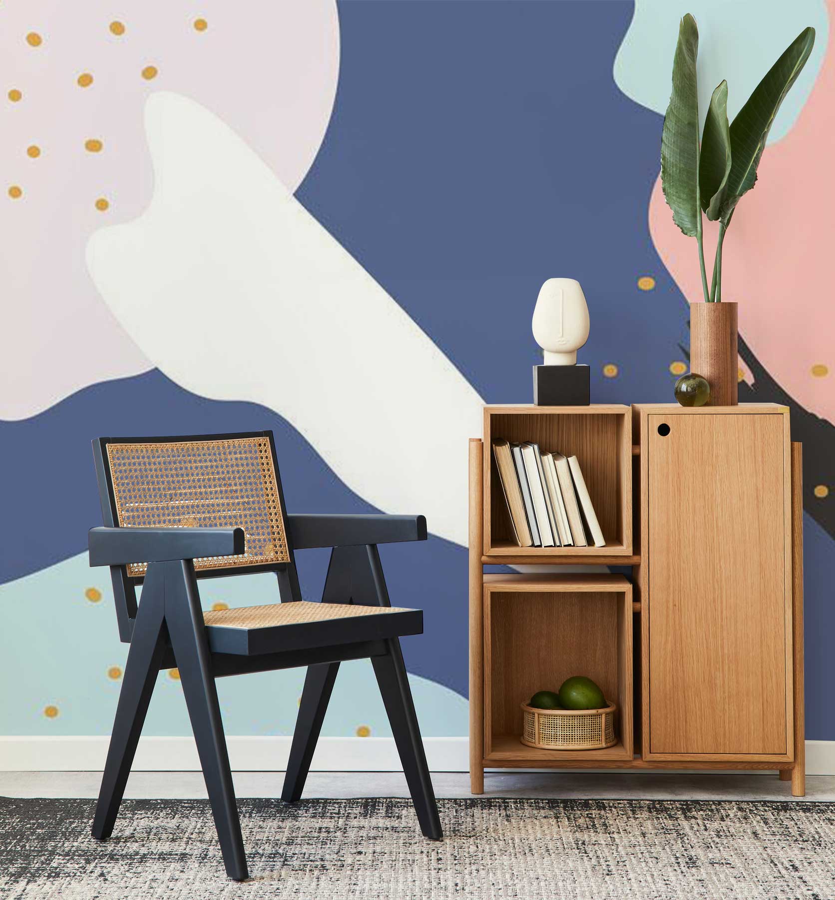 Colourful Abstract Memphis 3 Mural Wallpaper-Wall Mural-Eazywallz