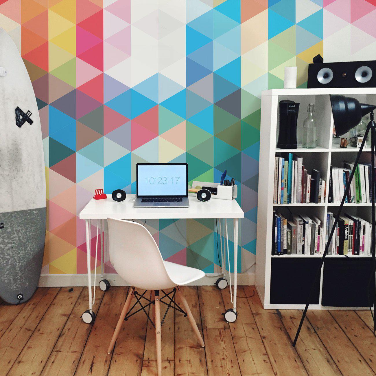 Colourful Abstract Mural-Wall Mural-Eazywallz