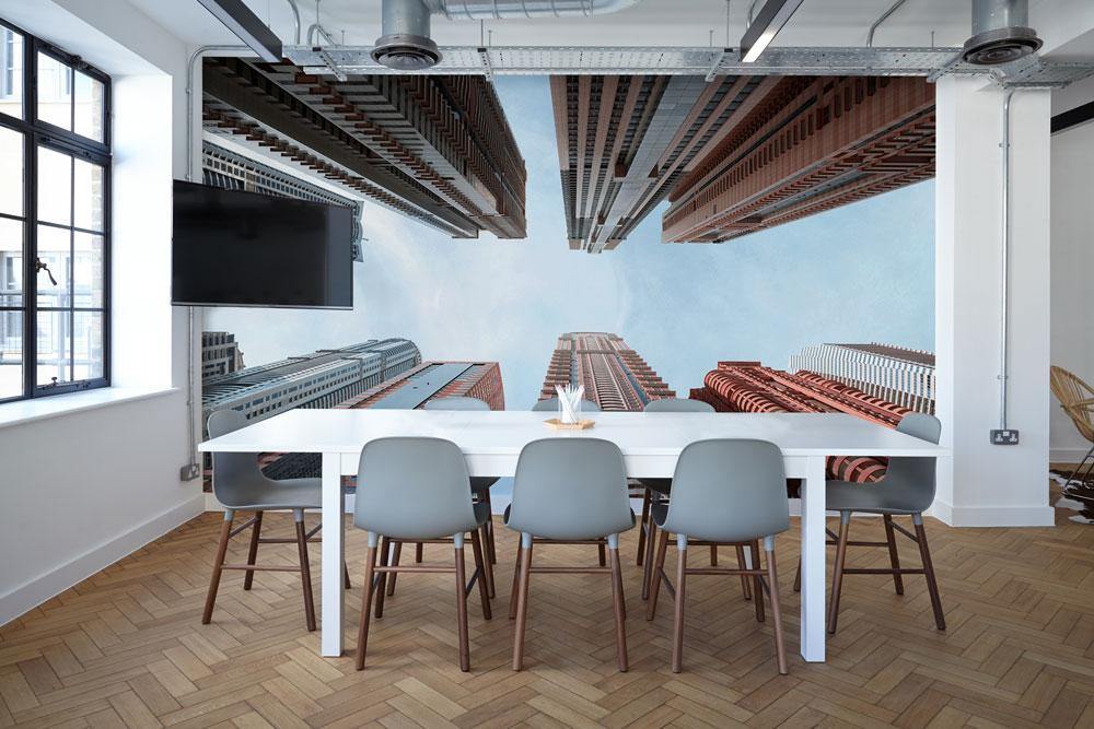 Contemporary High Rise Buildings Wall Mural-Wall Mural-Eazywallz