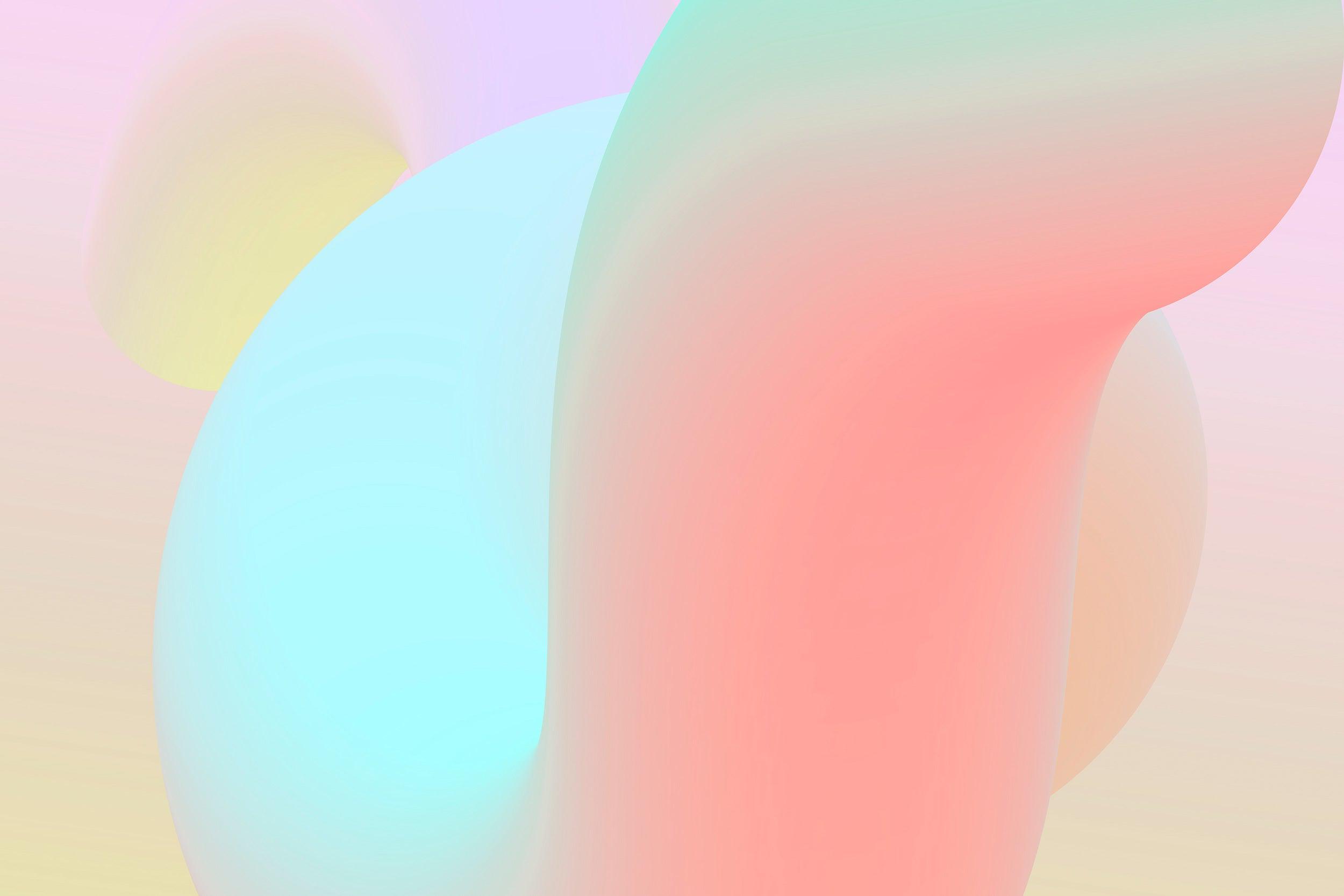 Coral Crystal Squiggles Wall Mural-Wall Mural-Eazywallz