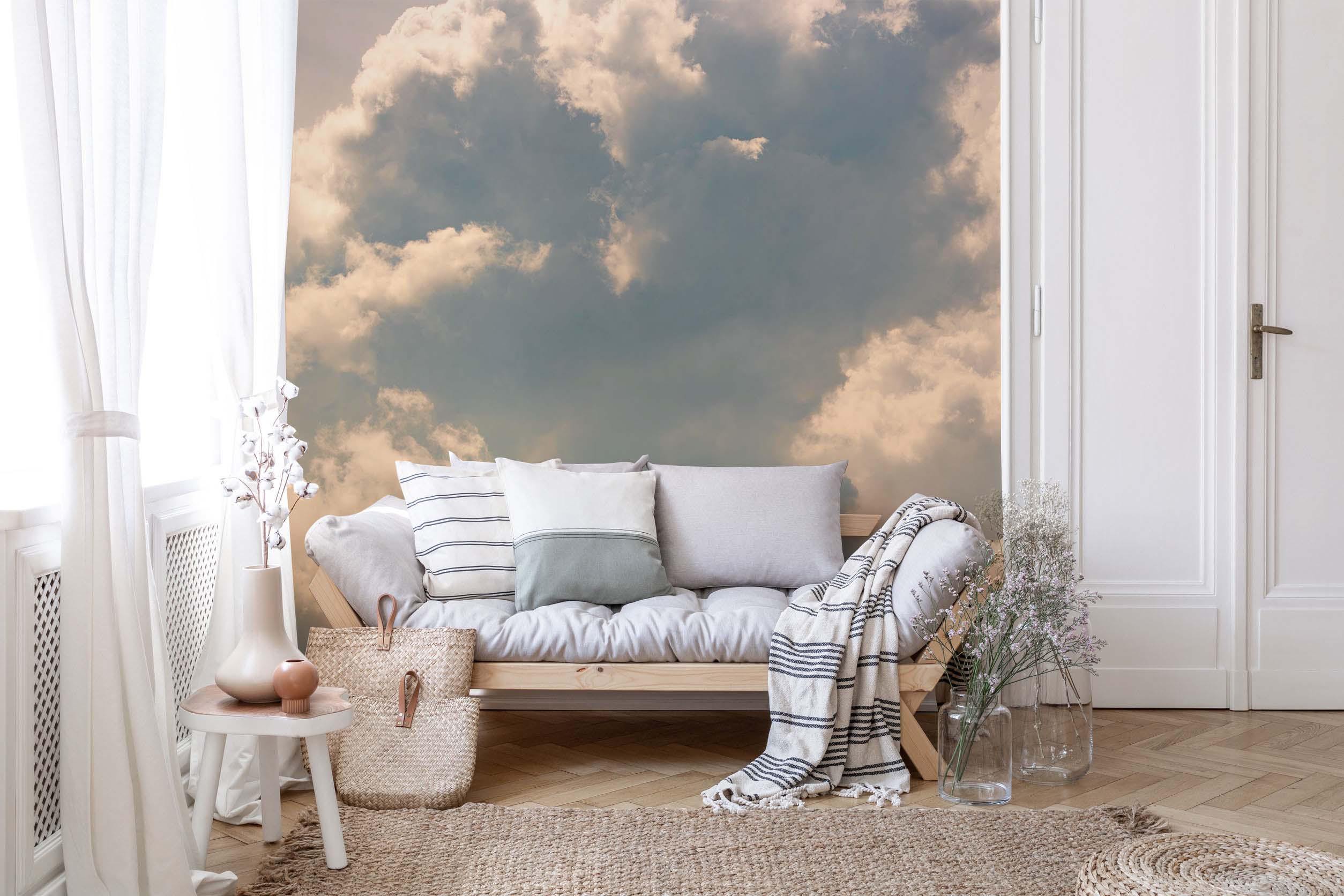 Cumulus Clouds Close up Wall Mural-Wall Mural-Eazywallz