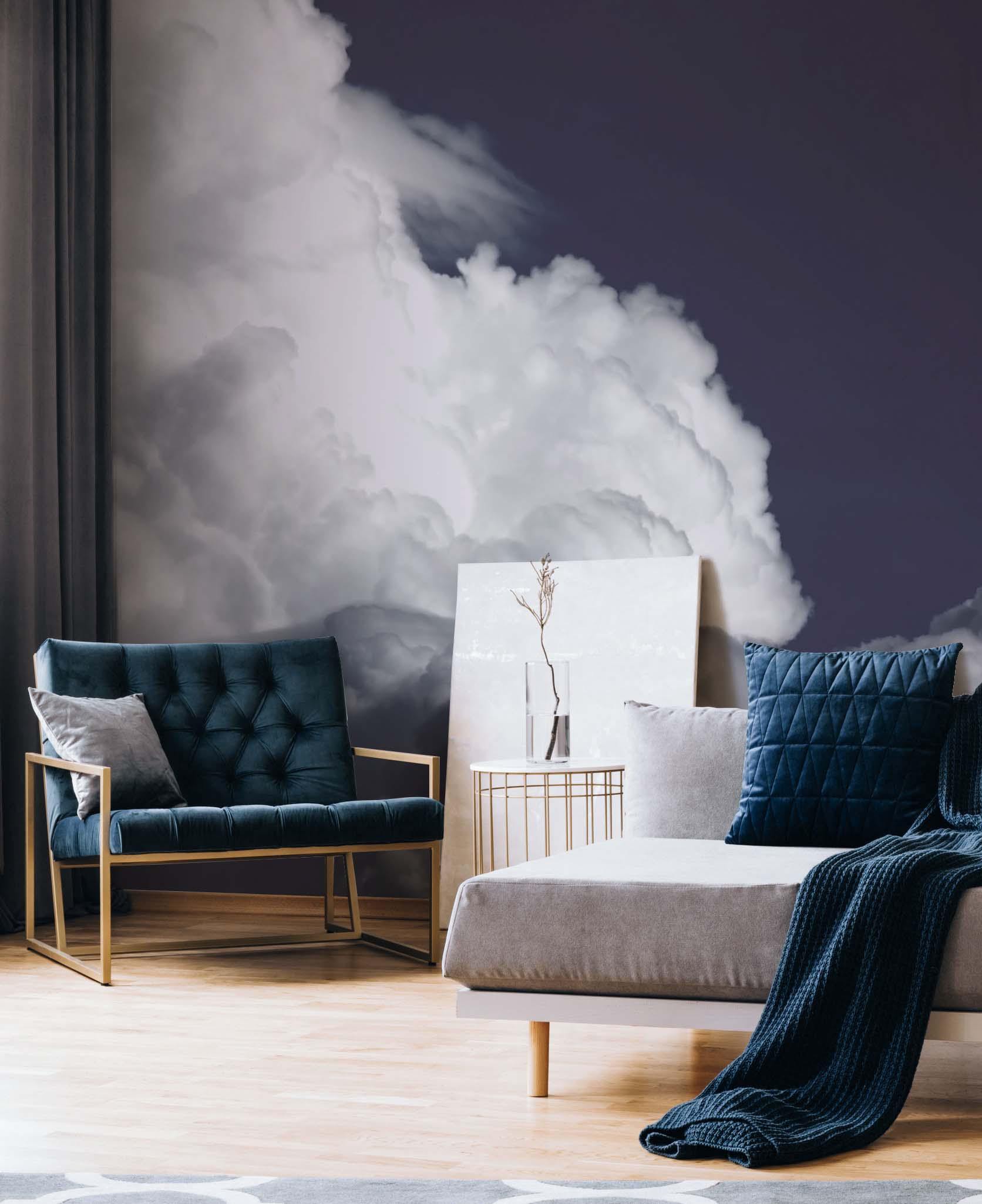 Dark Clouds Wall Mural-Wall Mural-Eazywallz