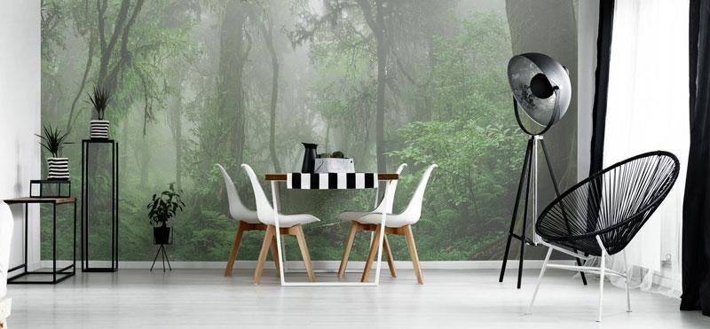 Deep Jungle Panoramic Wallpaper Mural-Wall Mural-Eazywallz