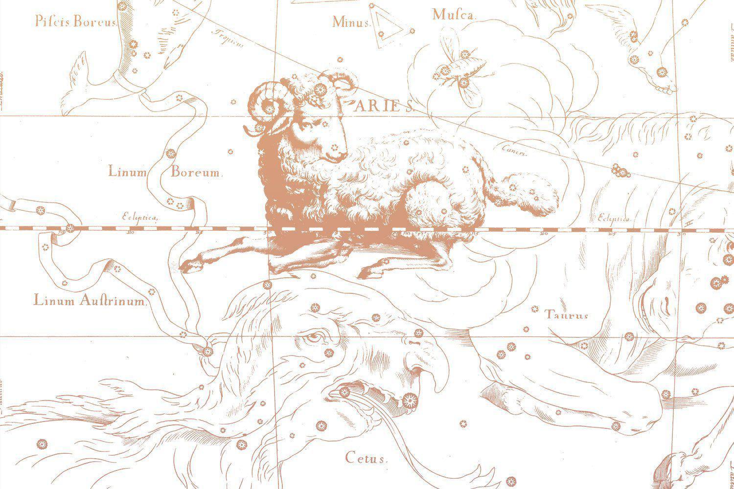 Desert Aries Astrology Wallpaper Mural-Wall Mural-Eazywallz