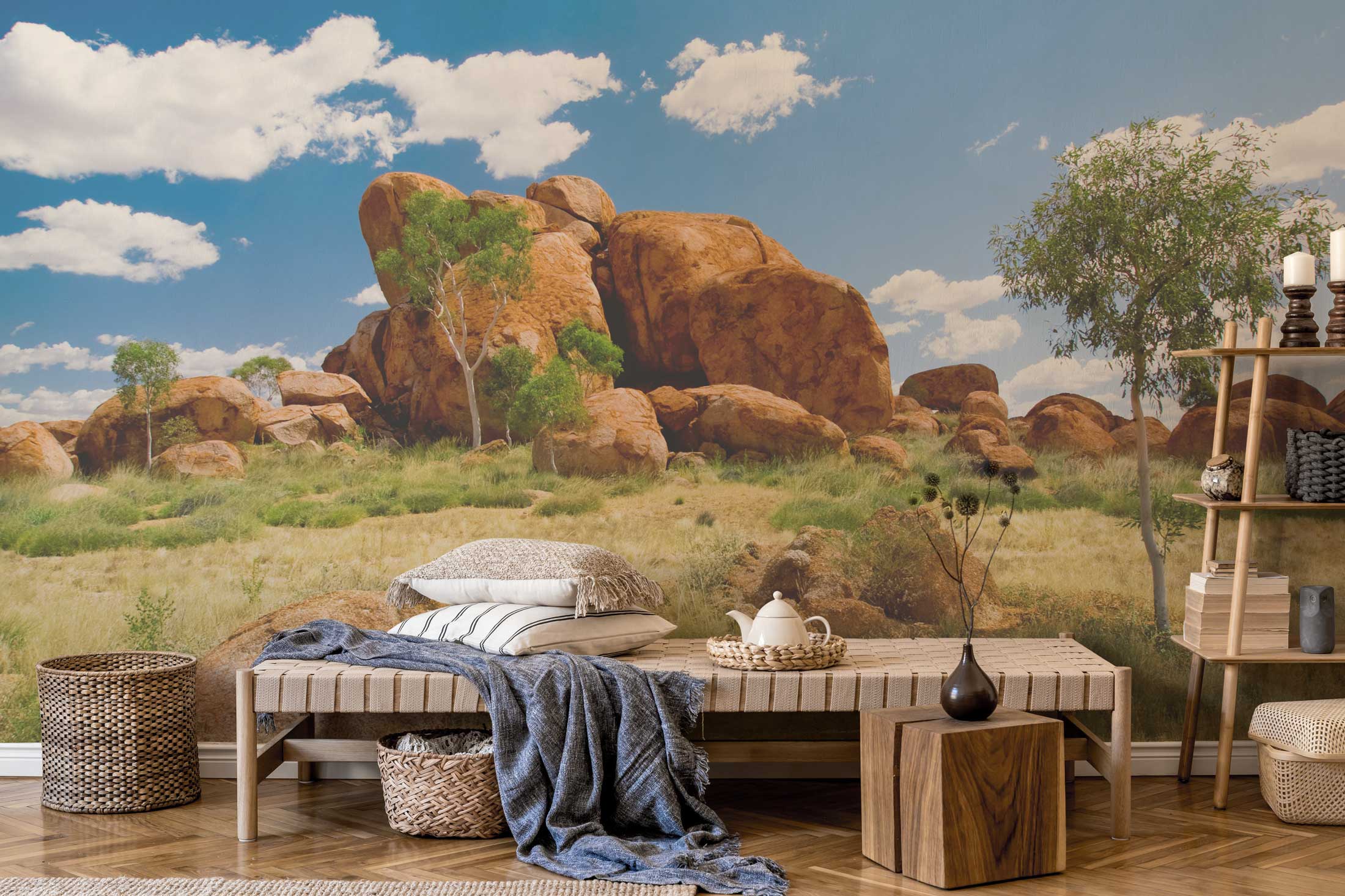 Devils Marbles in Northern Territory Wall Mural-Wall Mural-Eazywallz