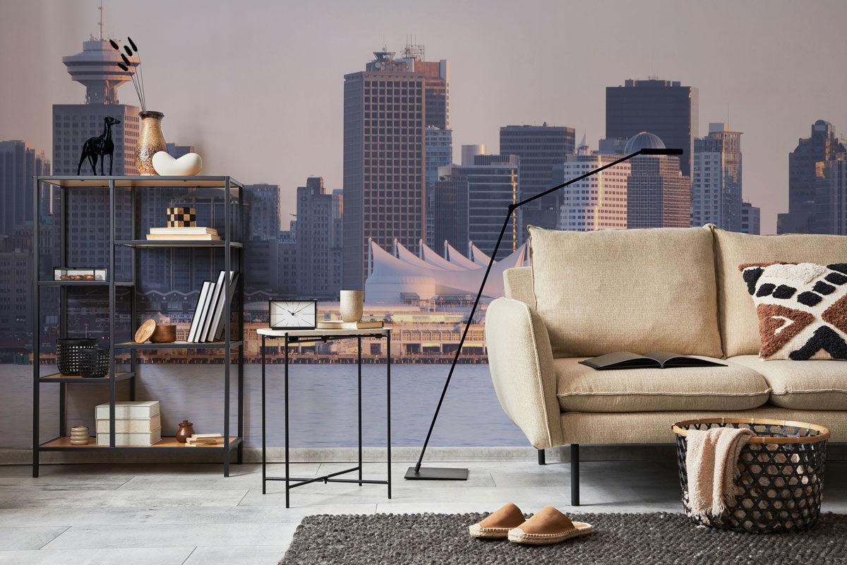 Downtown Vancouver at sunset Wall Mural-Wall Mural-Eazywallz
