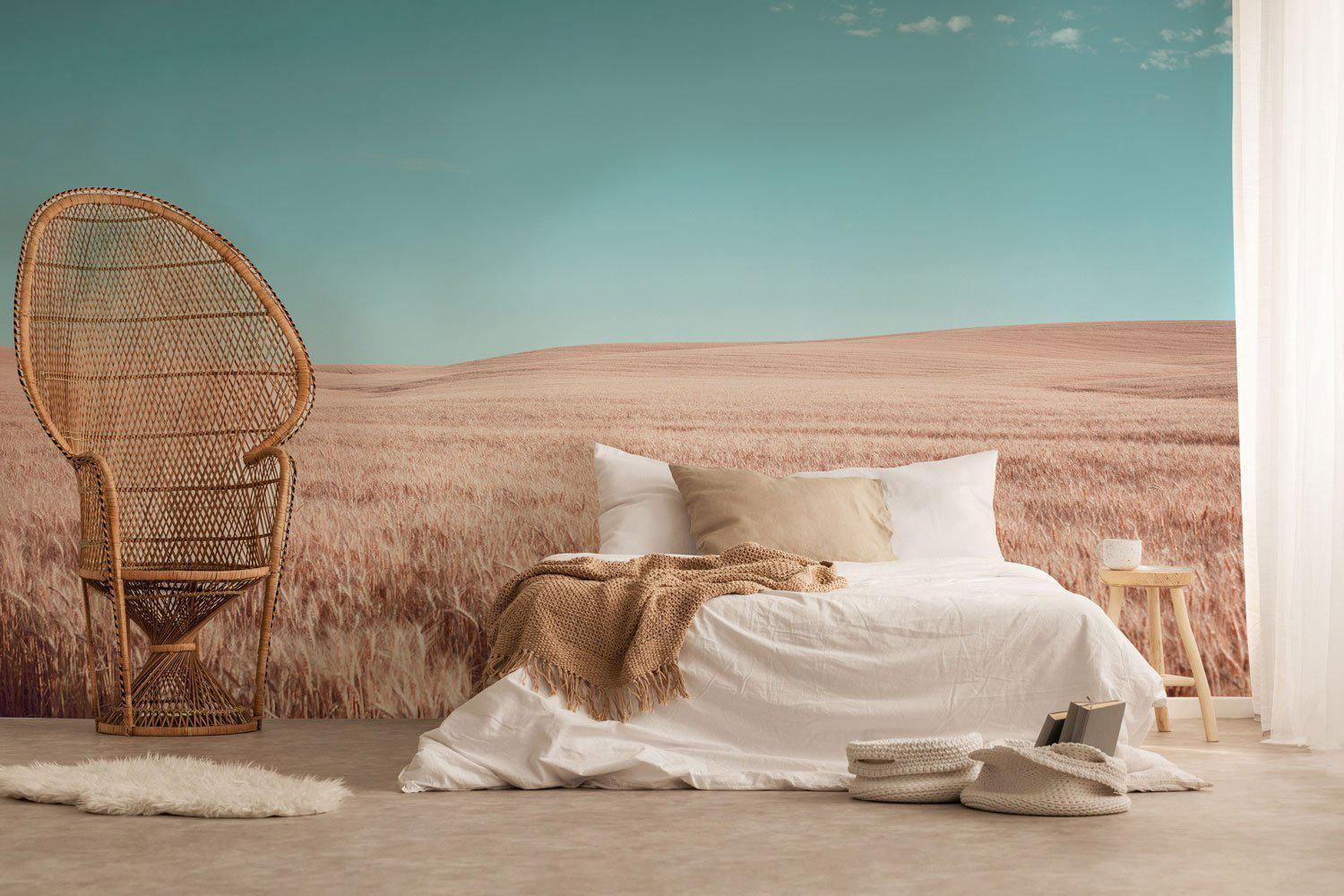 Dreamy Wheat Field Wall Mural-Wall Mural-Eazywallz