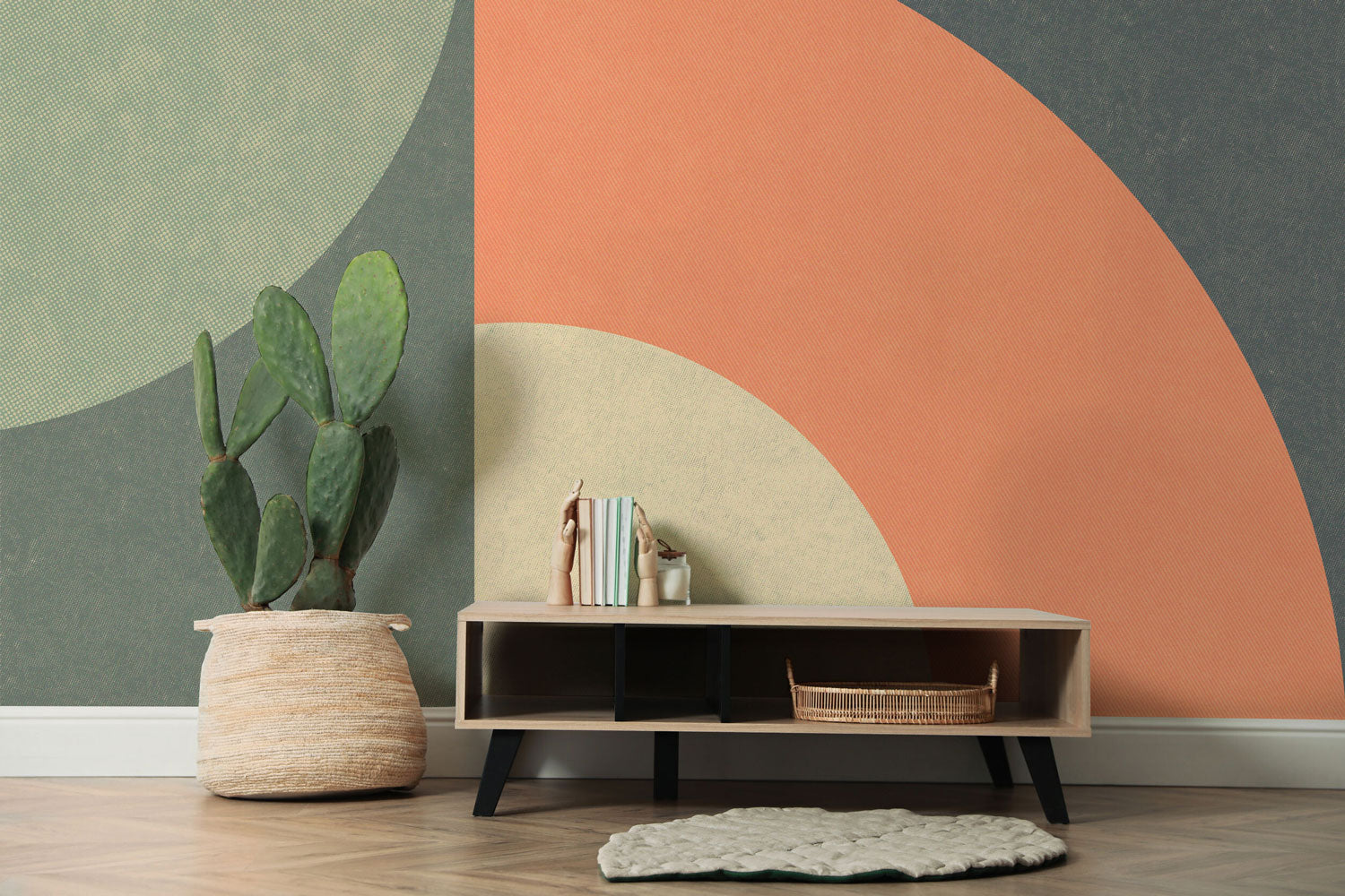 Heated Core Abstract Shapes Wall Mural