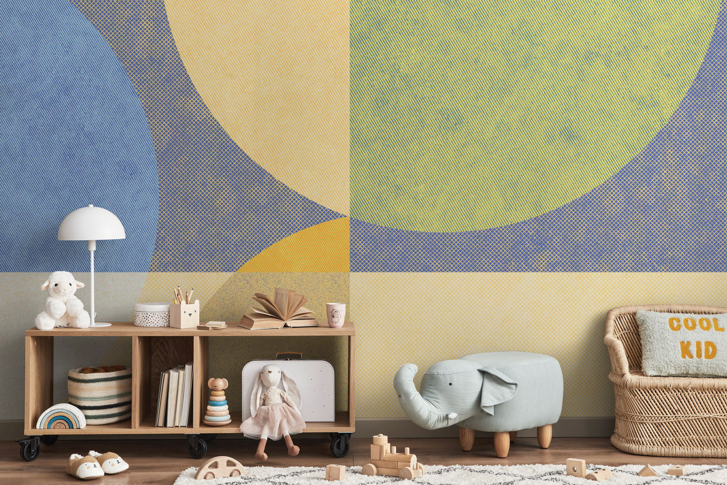 Horizon Abstract Shapes 2 Wall Mural