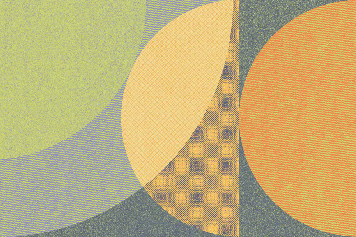 Steel Abstract Shapes Wall Mural