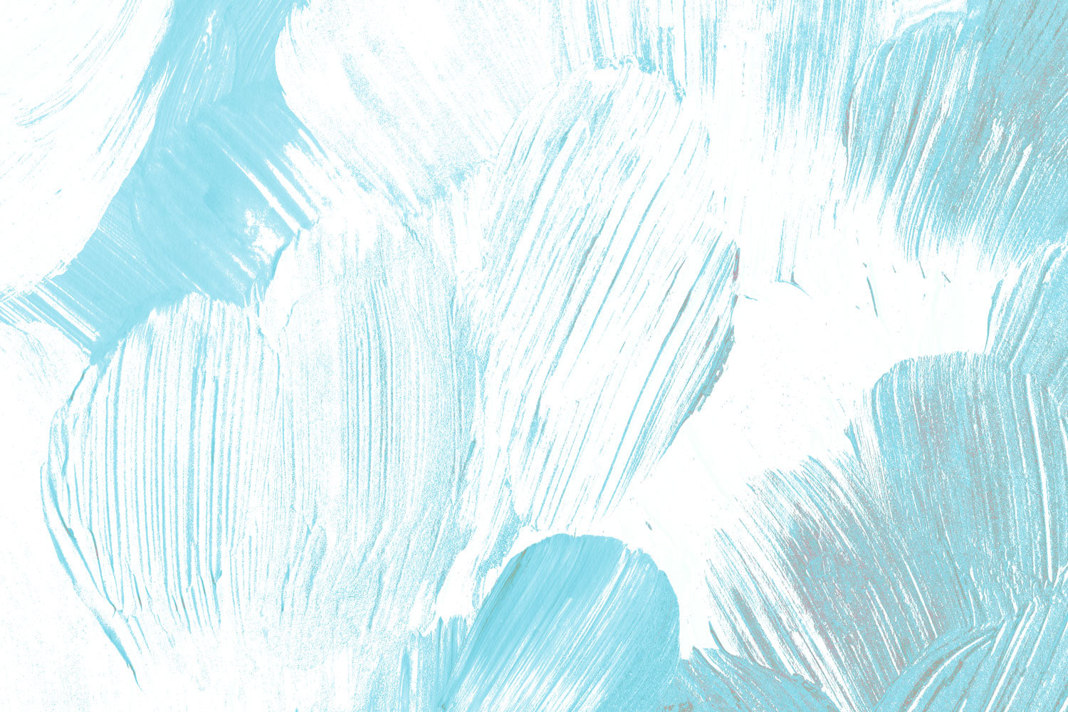 Blue Oasis Paint Strokes Wall Mural