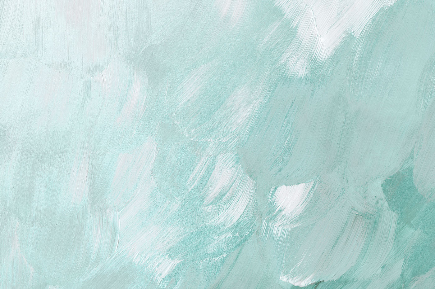 Sky Blue Paint Strokes Wall Mural