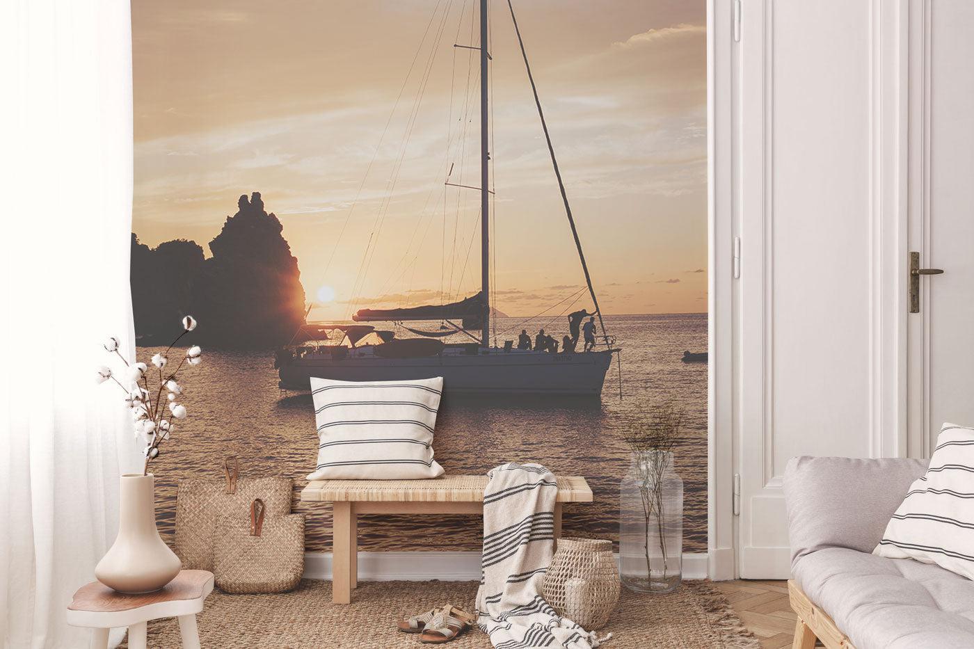 Early Morning Sail Wall Mural-Wall Mural-Eazywallz
