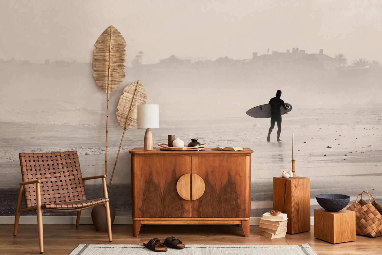 Early Morning Surf Wall Mural-Wall Mural-Eazywallz