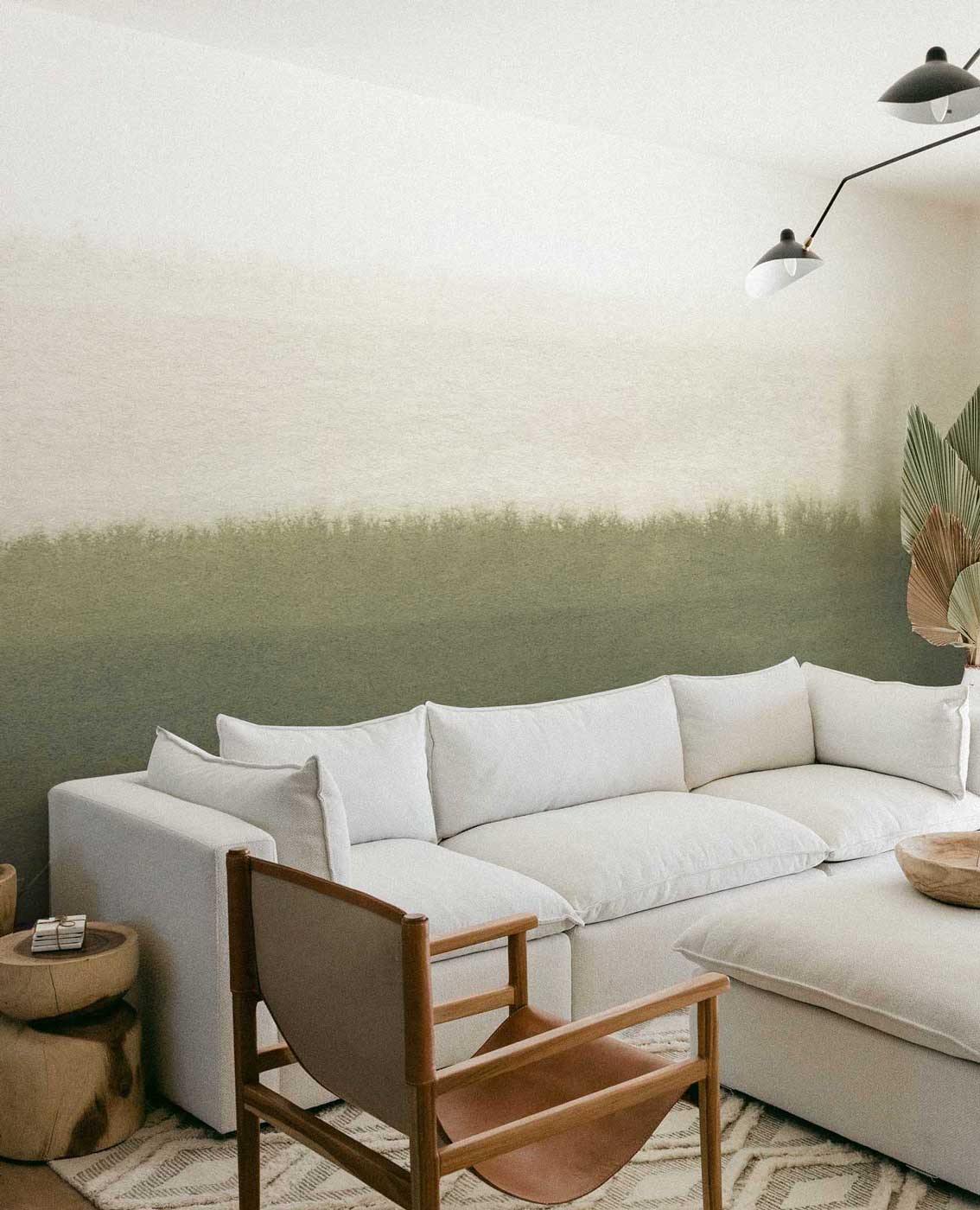 Emerald Forest Color Block Wall Mural-Wall Mural-Eazywallz