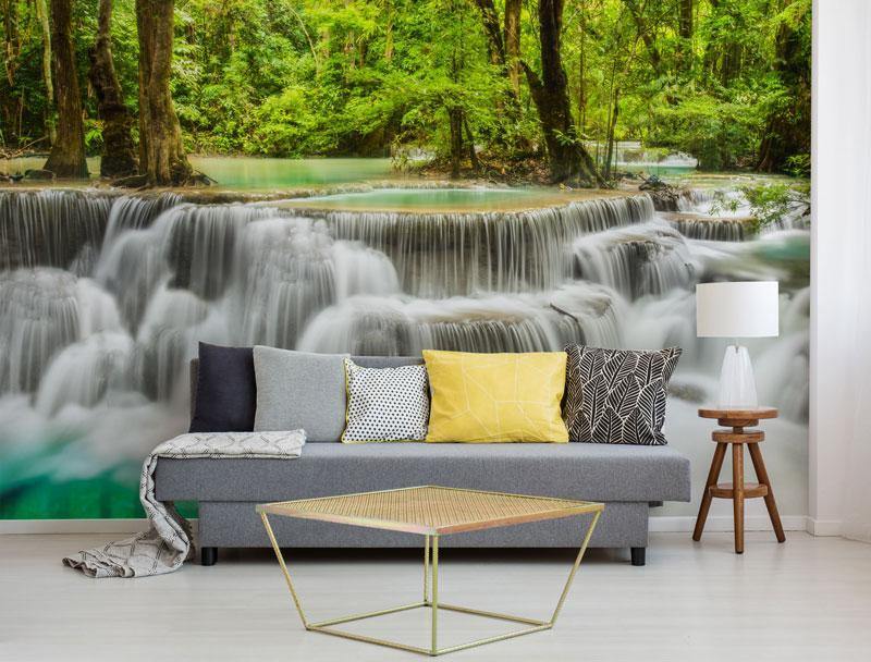 Erawan Waterfall Removable Wall mural-Wall Mural-Eazywallz