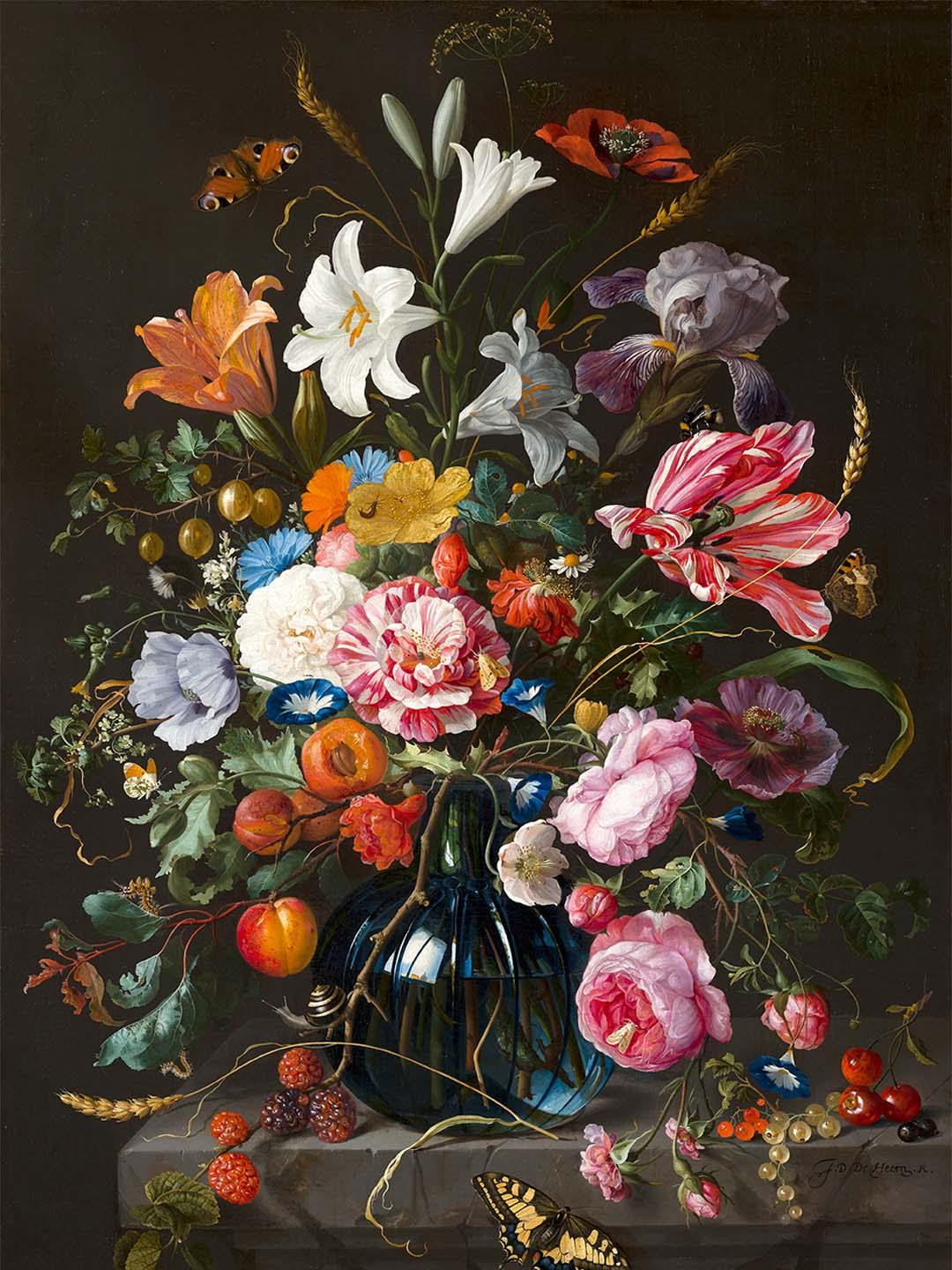 Europeana Still Floral Wall Mural-Wall Mural-Eazywallz