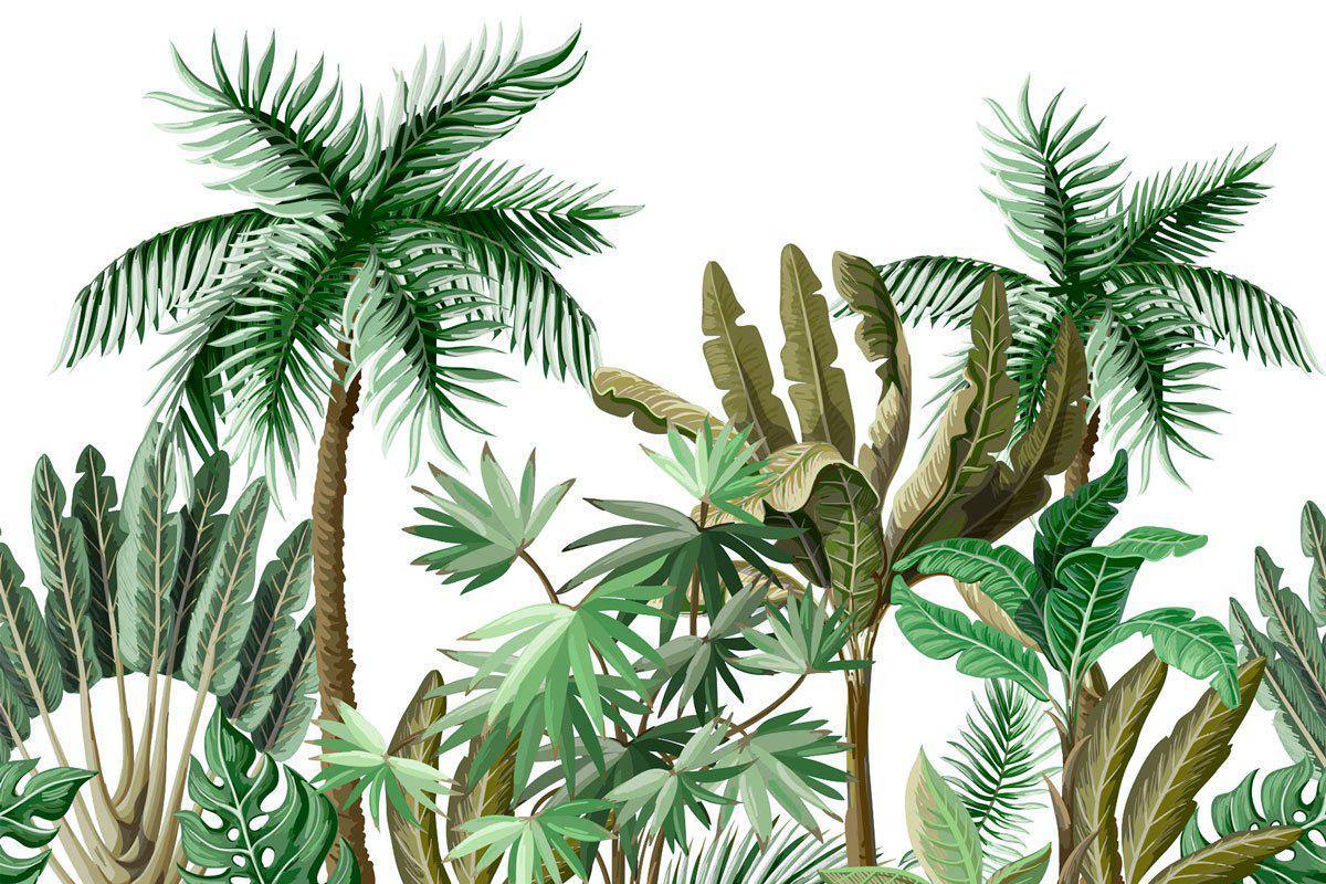 Exotic Tropical Jungle Wall Mural-Wall Mural-Eazywallz