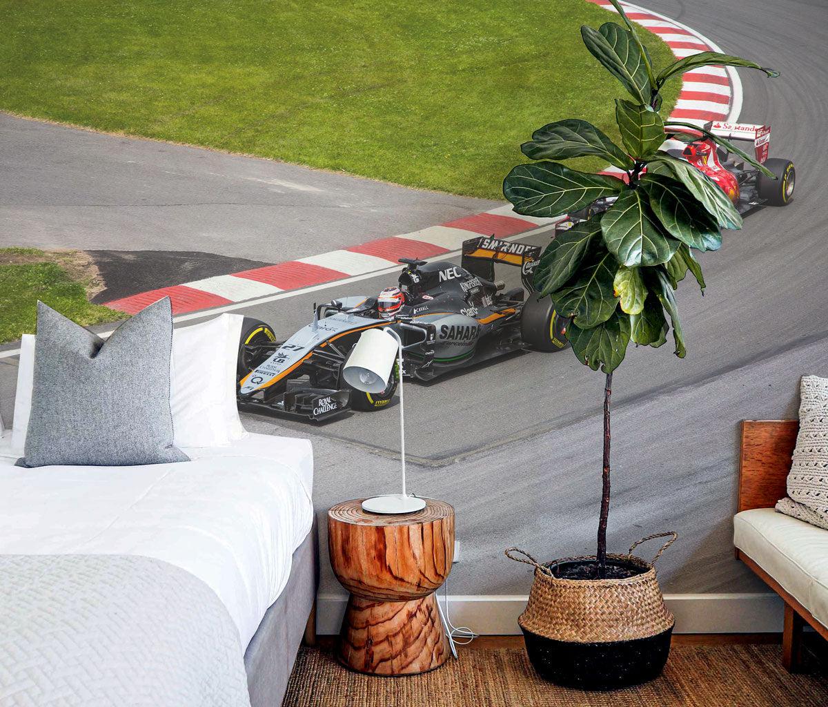 F1 Race Wall Mural-Wall Mural-Eazywallz