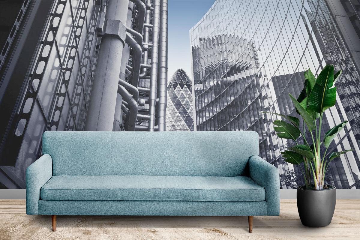 Financial District of London Wall Mural-Wall Mural-Eazywallz