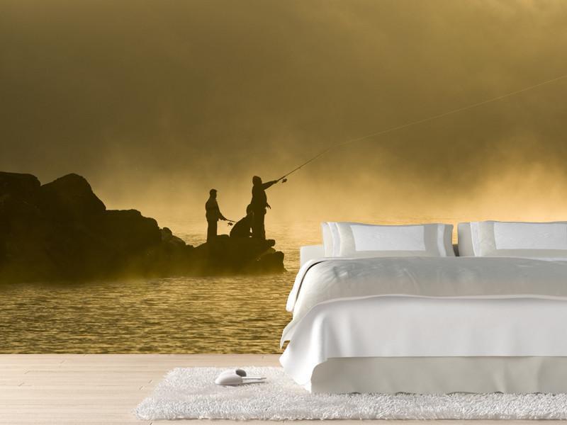 Fishermen at dawn Wall Mural-Wall Mural-Eazywallz