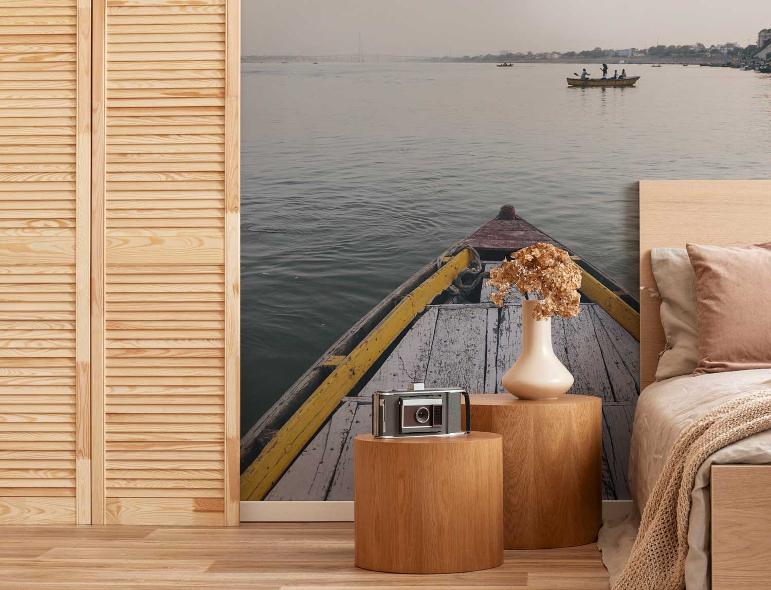 Fishing Boat View Wall Mural-Wall Mural-Eazywallz