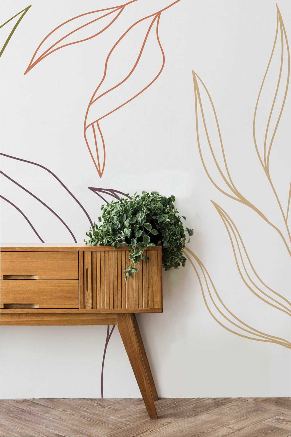 Floral Composition Wall Mural-Wall Mural-Eazywallz