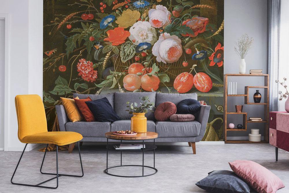 Flowers & Fruit Wall Mural-Wall Mural-Eazywallz