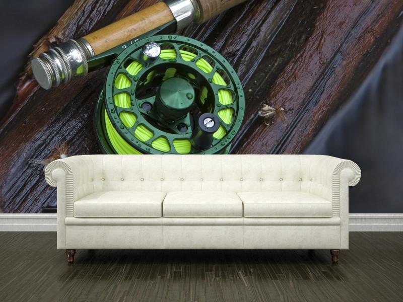 Fly reel Wall Mural-Wall Mural-Eazywallz