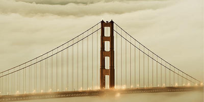 Foggy Golden Gate Bridge Wall Mural-Wall Mural-Eazywallz