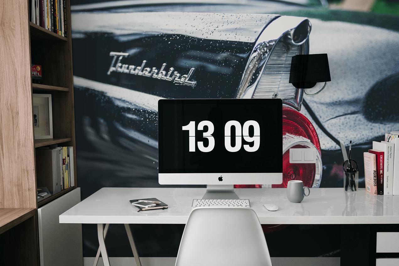 Ford Thunderbird Wall Mural-Wall Mural-Eazywallz