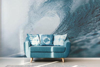 Fresh Blue Wave Wall Mural-Wall Mural-Eazywallz