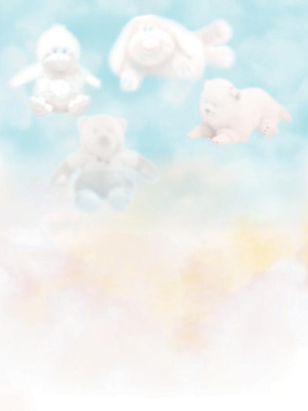 Funny Toy Clouds Wall Mural-Wall Mural-Eazywallz
