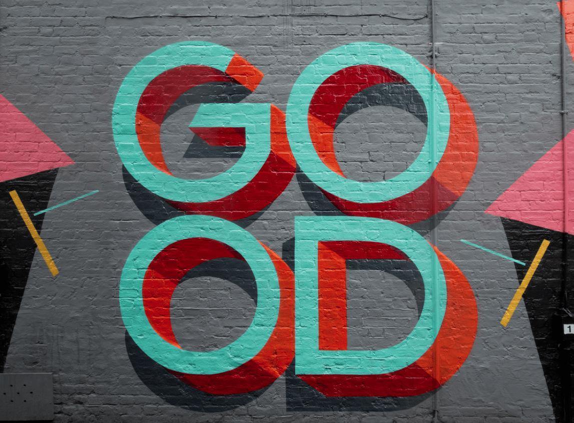 G.O.O.D Street Art Wall Mural-Wall Mural-Eazywallz