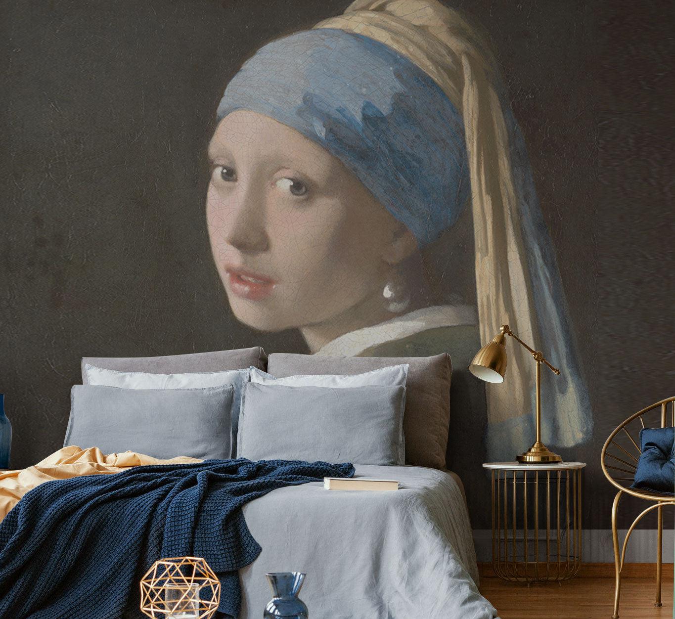 Girl with a Pearl Earring Wall Mural-Wall Mural-Eazywallz