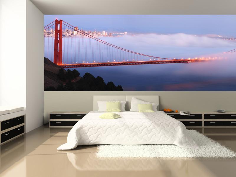 Golden Gate Bridge Panorama Wall Mural-Wall Mural-Eazywallz