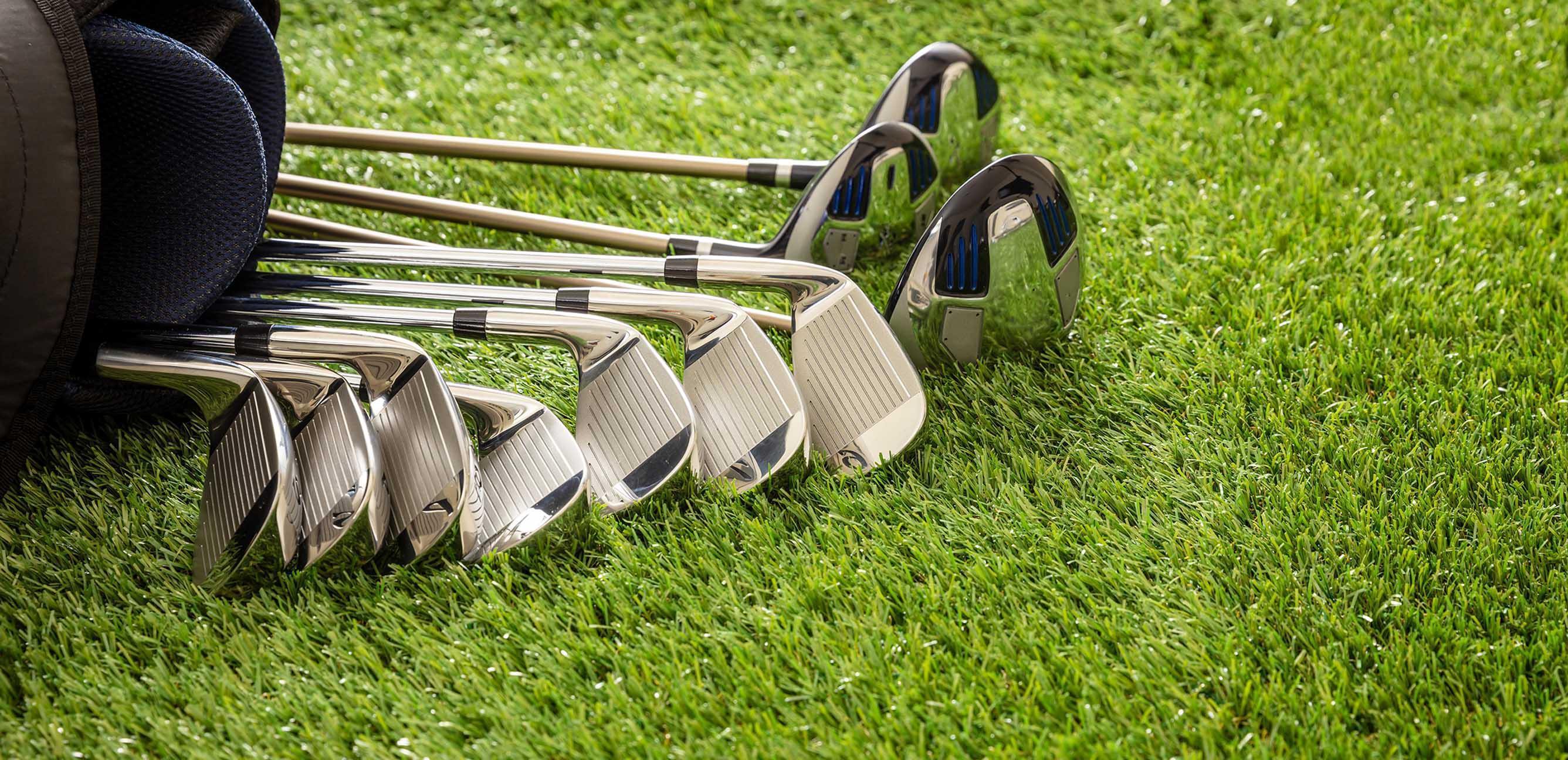 Golf Bag on the Green Wall Mural-Wall Mural-Eazywallz