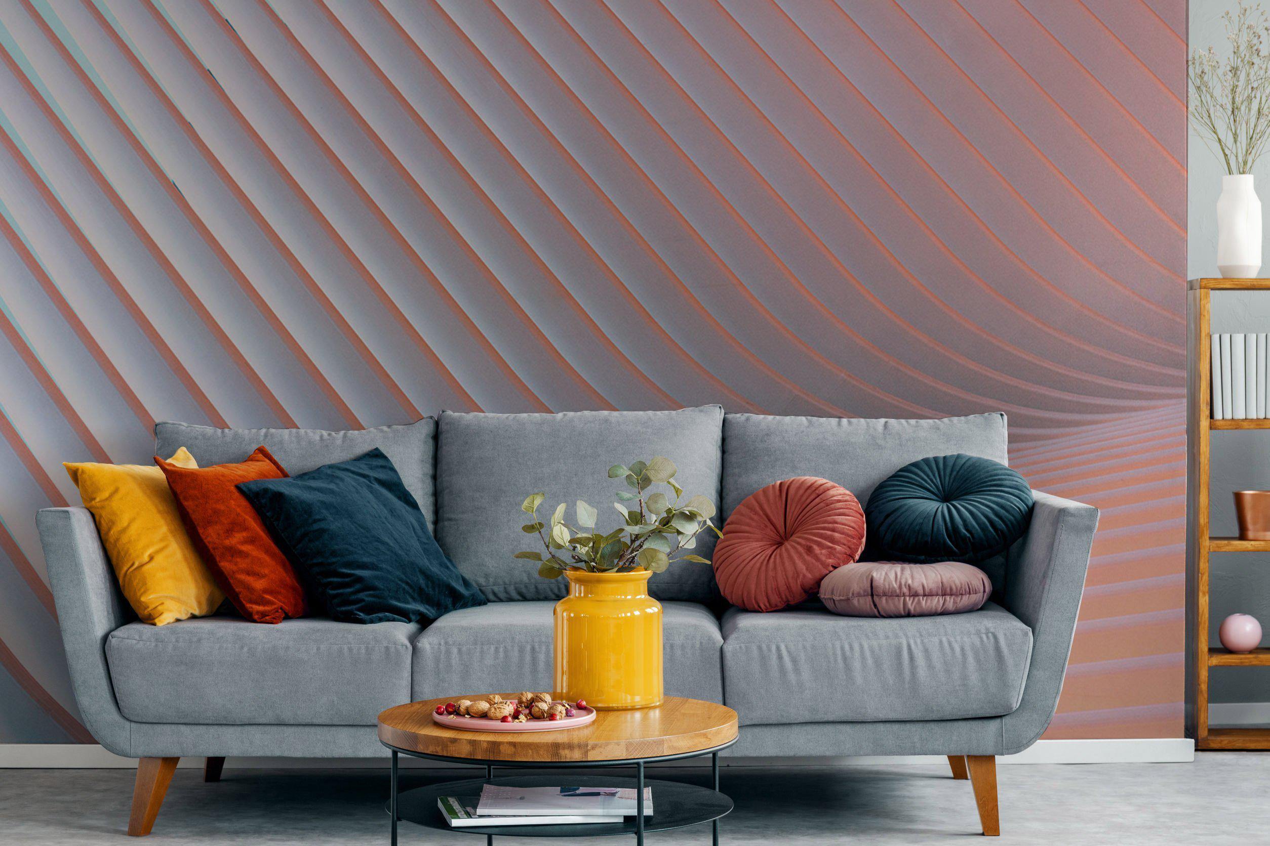 Gradient Waves Wall Mural-Wall Mural-Eazywallz