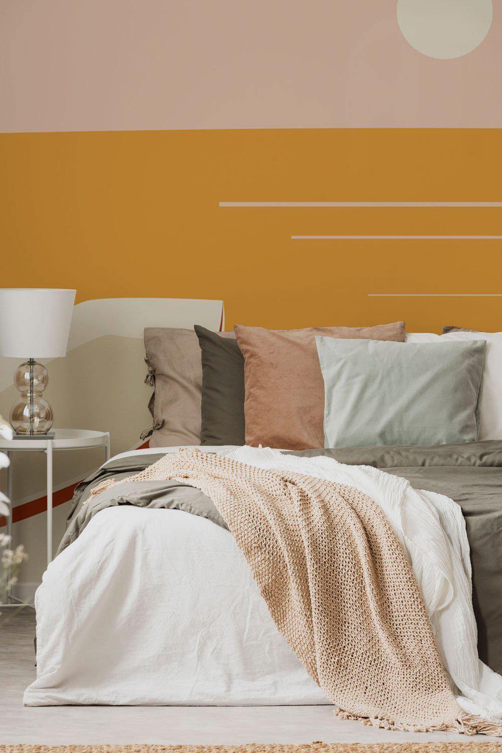 Grand Abstract Boat Sunrise Wall Mural-Wall Mural-Eazywallz