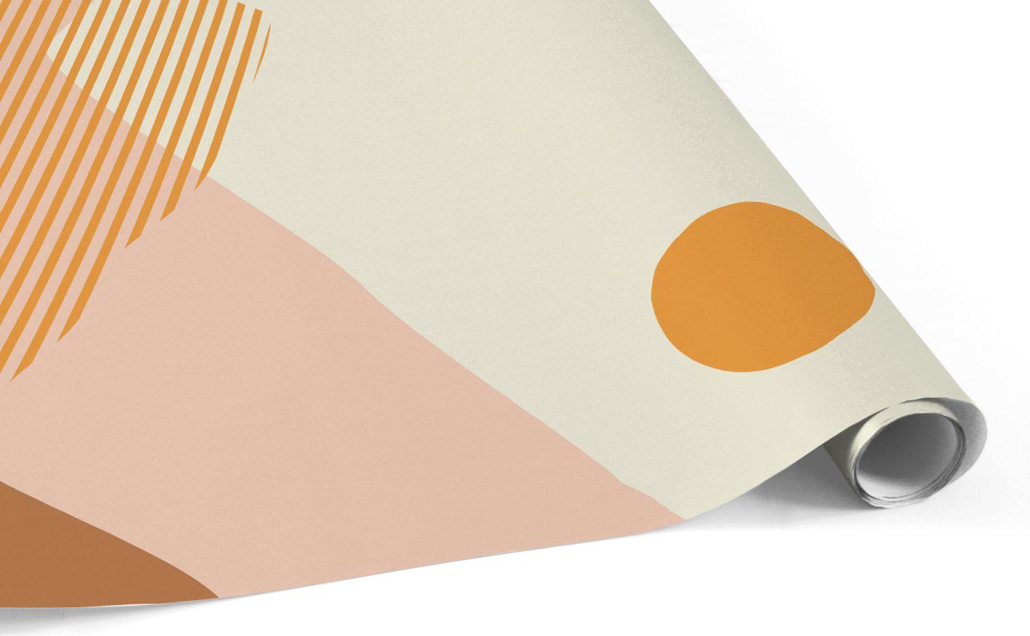 Grand Abstract Mountain Sunrise Wall Mural-Wall Mural-Eazywallz