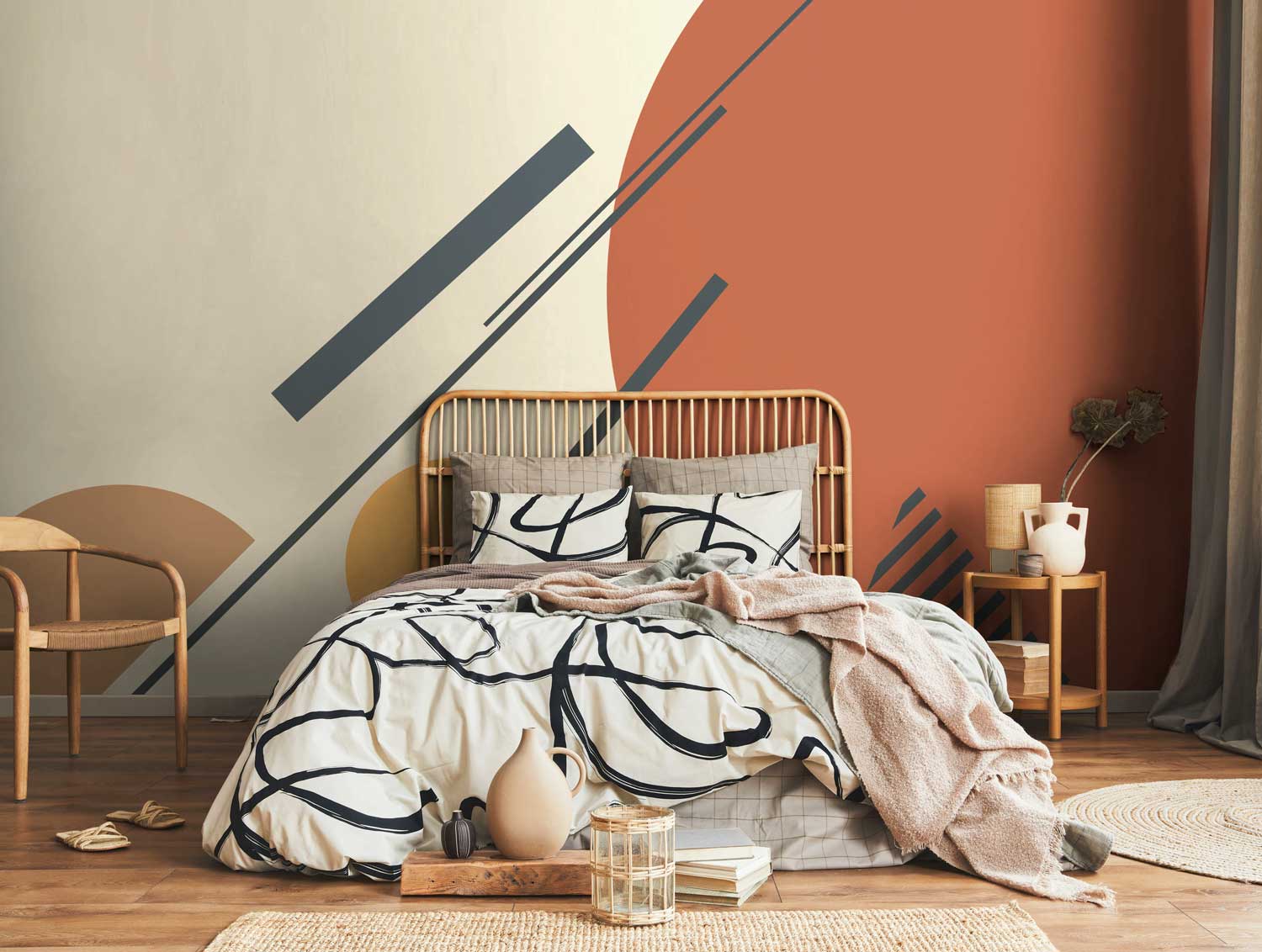 Grand Abstract Shapes 2 Wall Mural-Wall Mural-Eazywallz