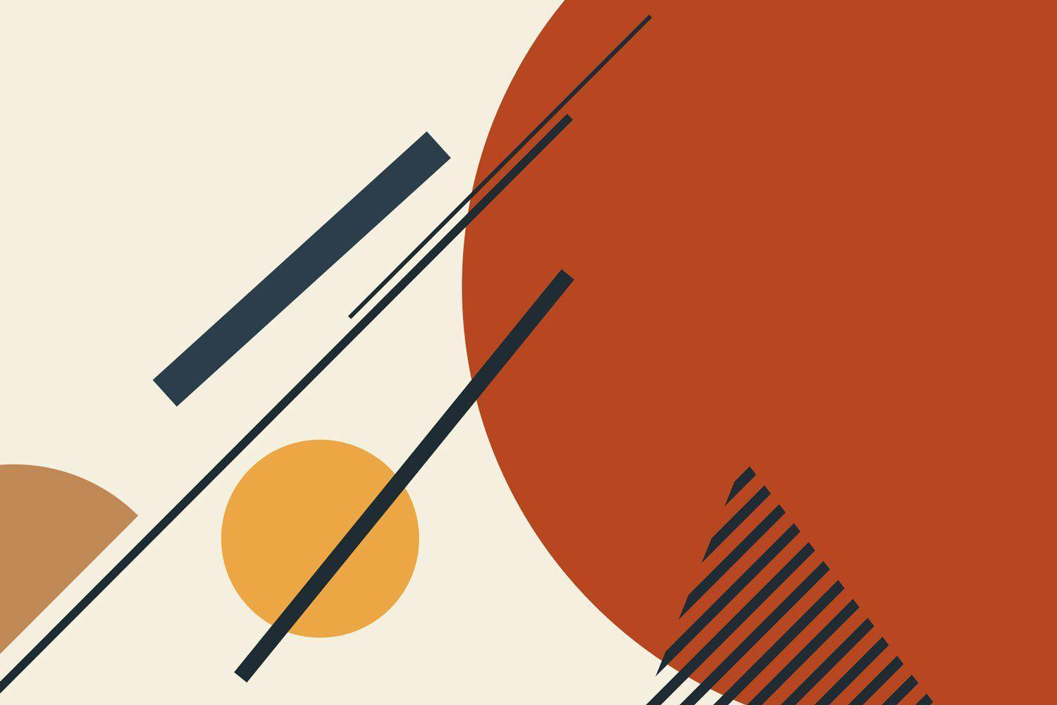 Grand Abstract Shapes 2 Wall Mural-Wall Mural-Eazywallz